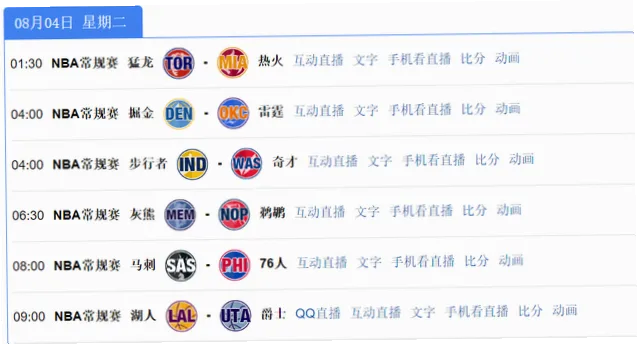 手机看NBA直播？实时比分赛程资讯一网打尽